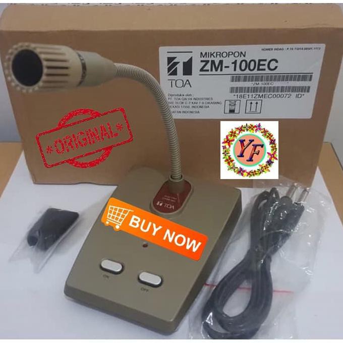 {{BAYAR DI TEMPAT}} Pagging Mic / Mic Meja TOA ZM 100EC / ZM 100 EC / ZM100EC (Original) TERUJI
