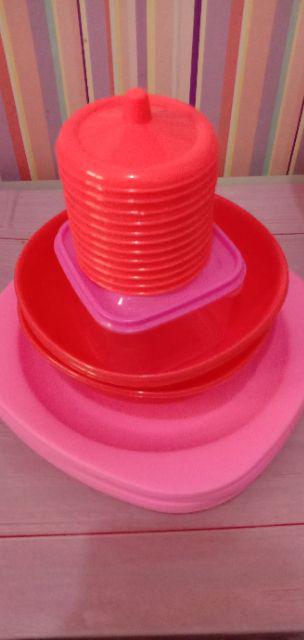 12pcs Mangkok Happy L Besar 16,5cm Kobokan Sayur Sebaguna