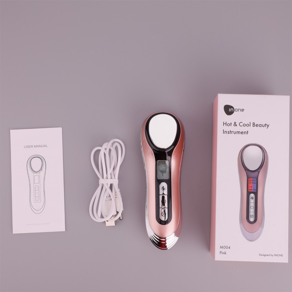 Inone Alat Kecantikan Ultrasonik Ion Facial Deep Cleansing Mengecilkan Pori-Pori Wajah Massager-7