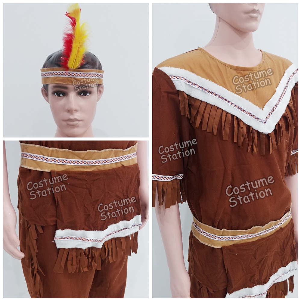 Kostum Indian LP / Costume Native American Indian pria dewasa