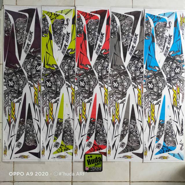 Striping lis sticker variasi yamaha xeon Rc yss