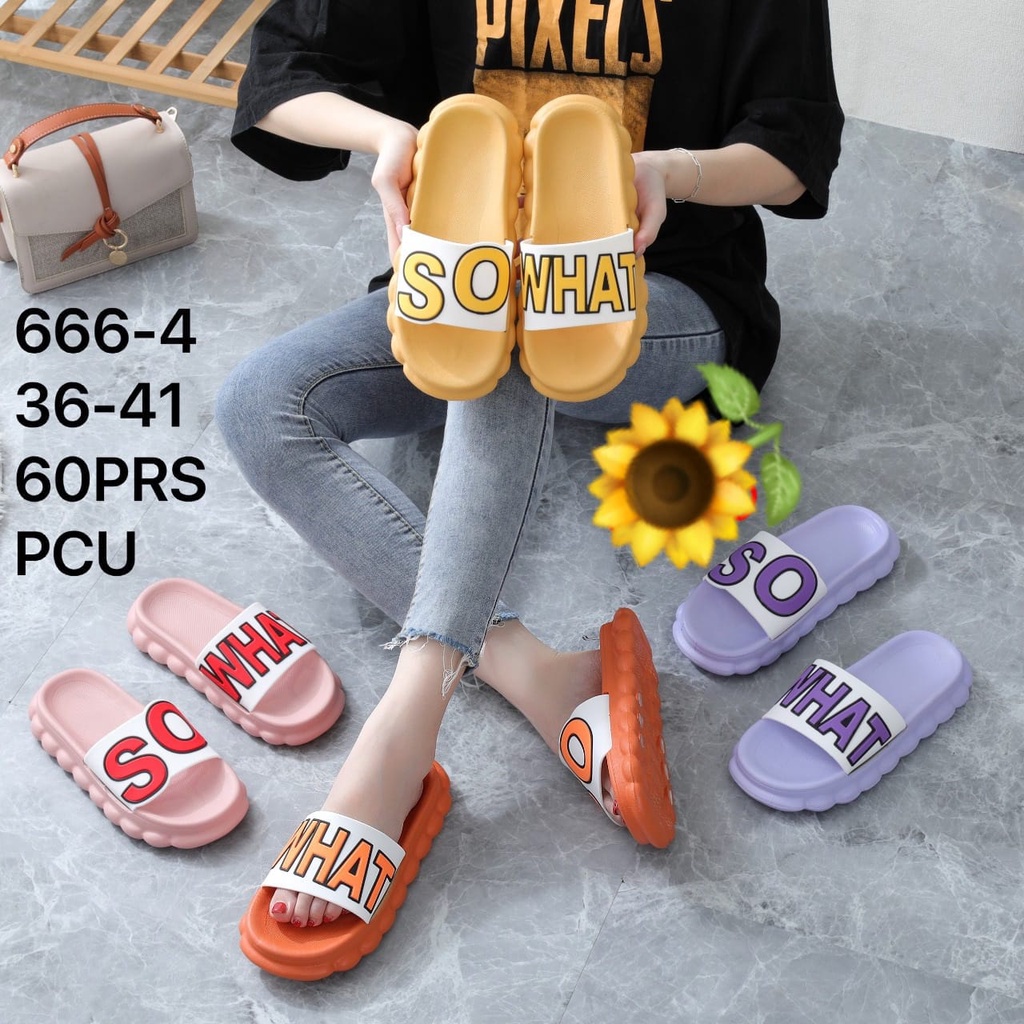 Sandal Karet Jelly Wedges Wanita import Model Terbaru Original Kekinian by AGUNG STYLE Balance 666-4