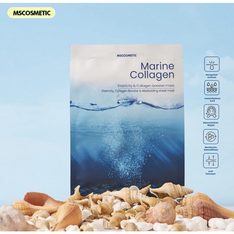 MARINE COLLAGEN SHEET MASK MSGLOW 1 BOX