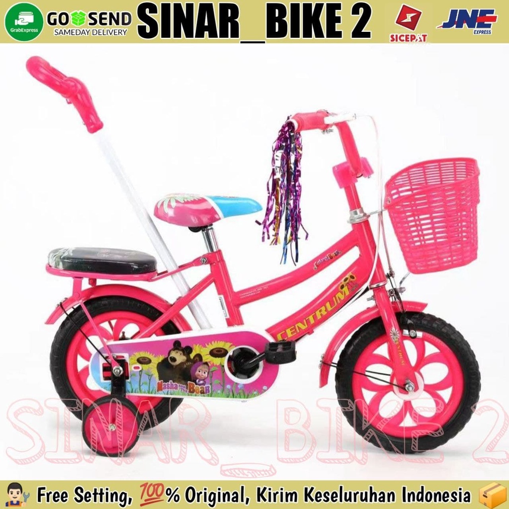 Sepeda Mini Anak CENTRUM CT 8806 -6-7 Ban Eva Keranjang Stir 12 Inch