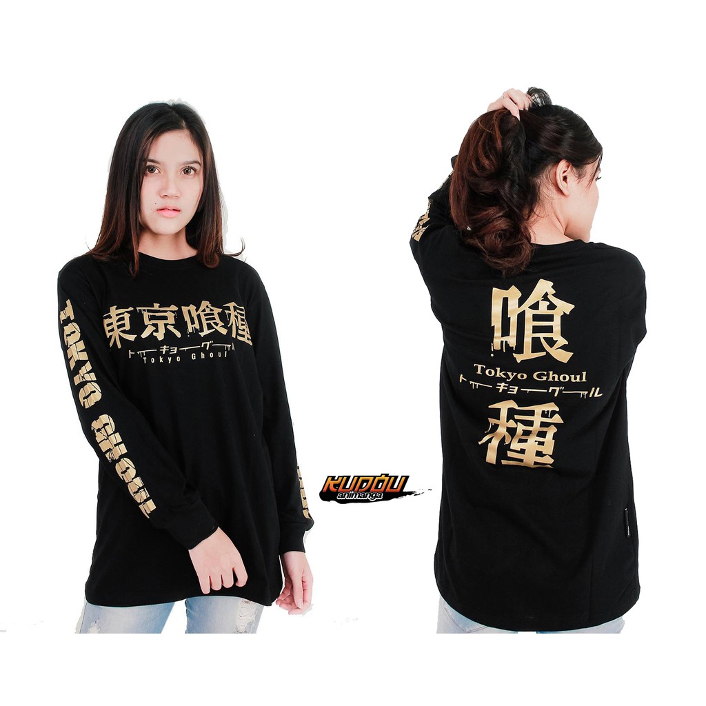 Longsleeve Kaneki Kanji Gold Tokyo Ghoul