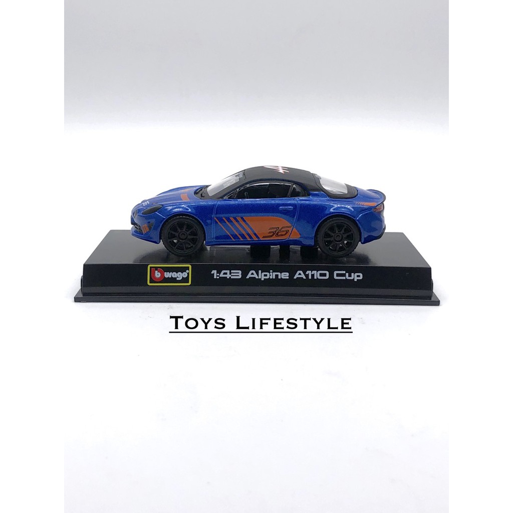 Bburago Diecast - Alpine A110 Cup 36 Skala 1:43 (Racing)