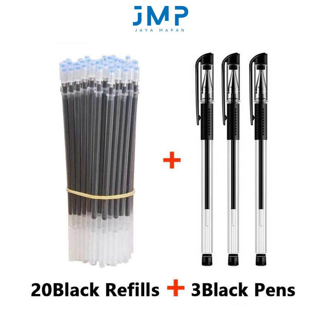 

1 Set Pulpen Gel Ink dengan Tinta Refill 20 pcs 0.5 mm / Pena Tinta Cair