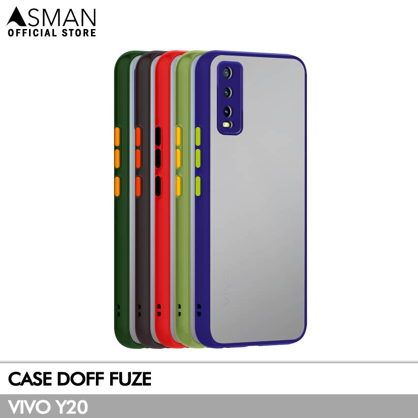 Asman Case Vivo Y20 Doff Fuze Premium Shield Protector