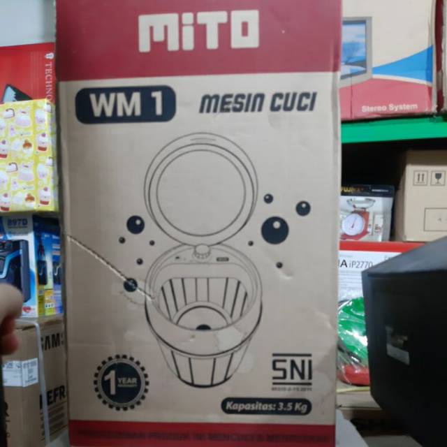 Mesin cuci mini 3,5 KG merk MITO