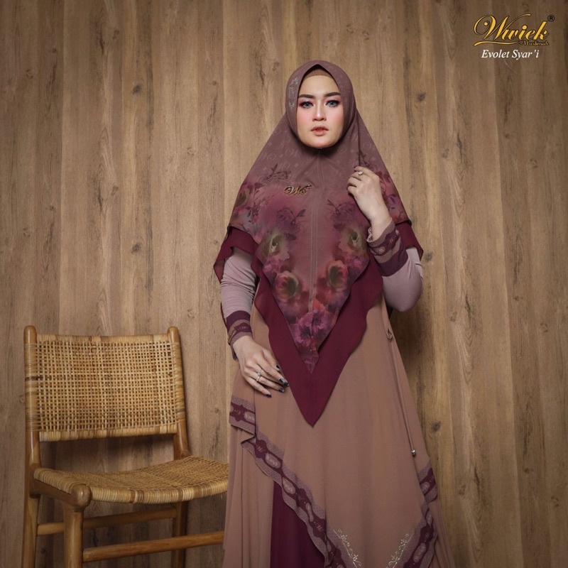 Khimar Evolet Original by Wwiek Muslimah