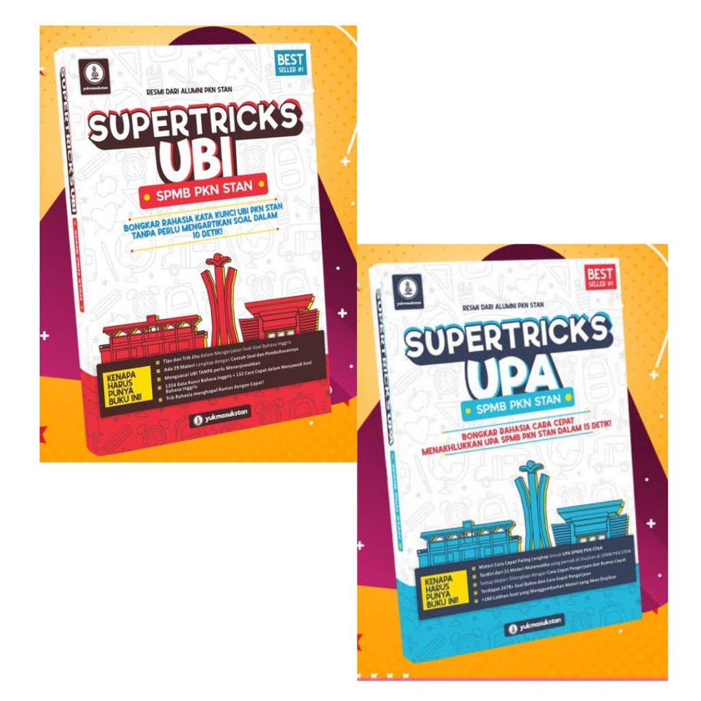 OmBotak Paket 2 Buku SuperTrickS SPMB PKN STAN 2021 Supertricks UPA UBI