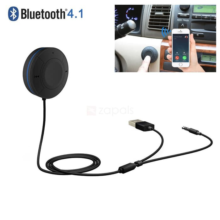 Kuy Beli  BT4823 Car Bluetooth 4.1 EDR Handsfree Car Kit Audio Music Receiver wi JK90