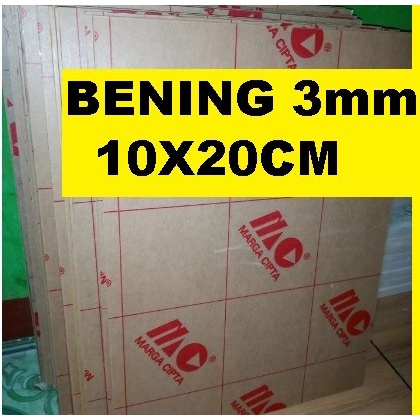 

Acrylic - Akrilik - Bening merk MARGA CIPTA tebal 3mm ukuran 10x20cm