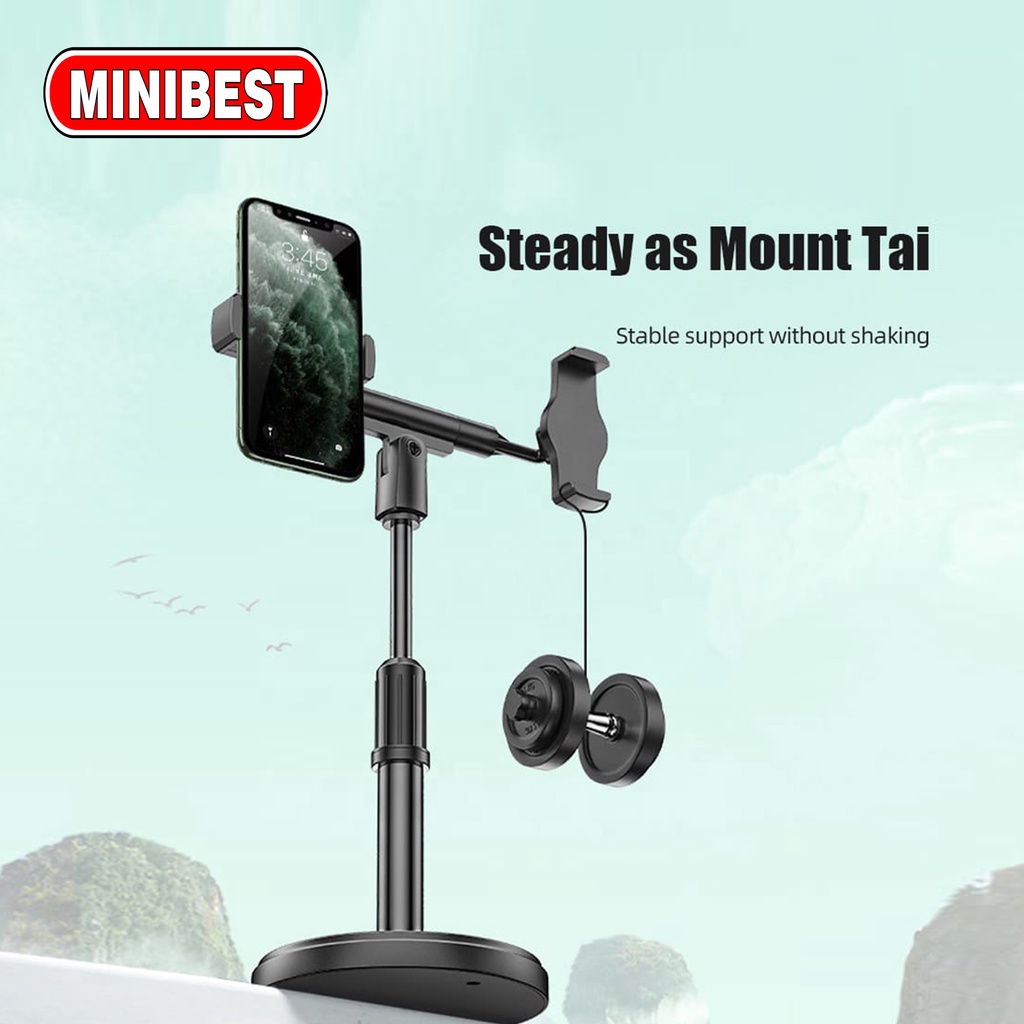 MB Desktop stand 360 Degree Rotating mobile phones holder Live Broadcast Stand Lazy Mobile Phone Holders magnetic car phone holder