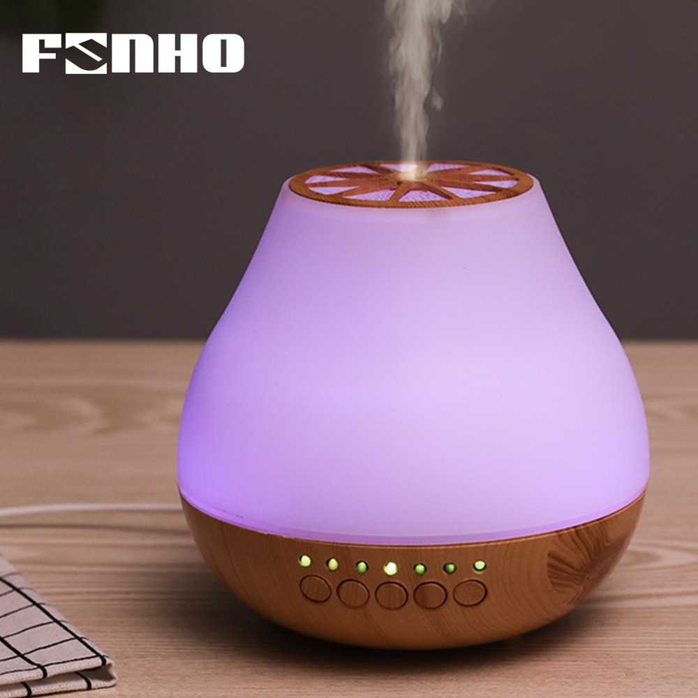 FUNHO Aromatherapy Air Humidifier Wood 400ml with LED RGB - AJ-504