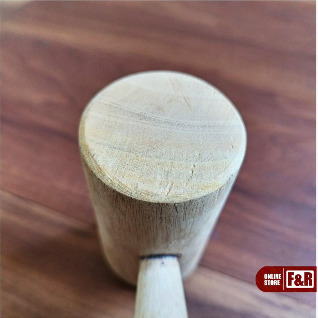 Palu Pelunak Pengempuk Daging Bahan Kayu Pinus Food Grade Alat Pemukul Daging Premium Perlengkapan Dapur