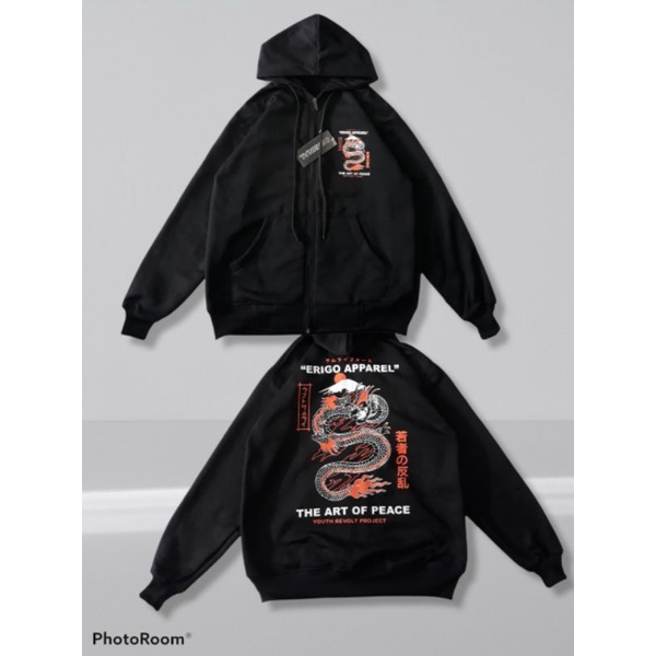 sweater / Jaket Hoodie ERIGO APPAREL DRAGON Anak TANGGUNG usia 6-15Tahun