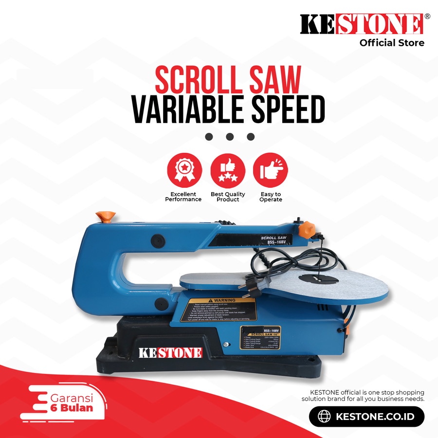 Scroll Saw Variable Speed - Mesin Gergaji Meja Ukir Kayu Akrilik