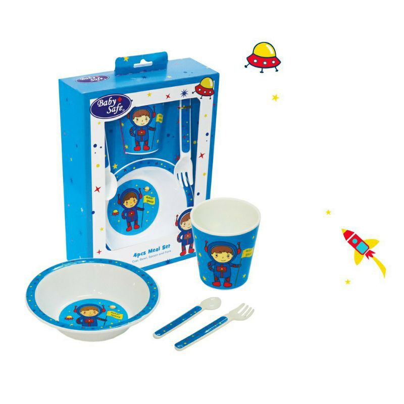 Baby Safe Meal Set 4 Pcs Peralatan Makan Bayi - Set Makan Anak FS64