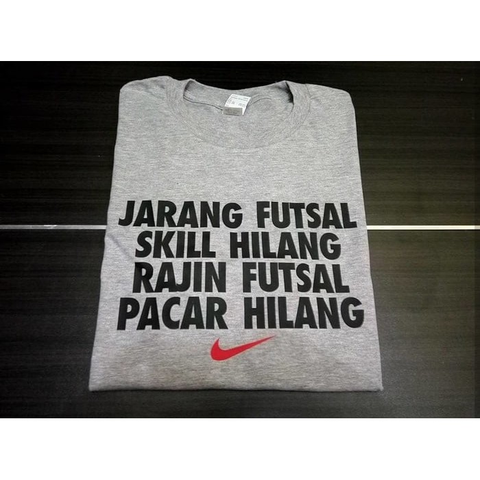 Kaos Tshirt Baju Combed 30S Distro Rajin Futsal Pacar Hilang