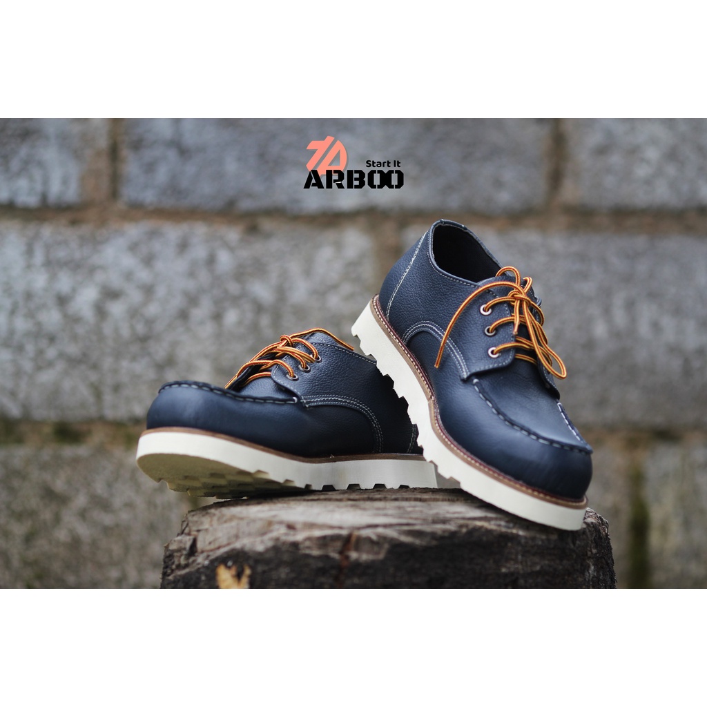 Sepatu Safety Proyek Ujung Besi - Septy Shoes Boot Redwing Pendek Blue Arboo