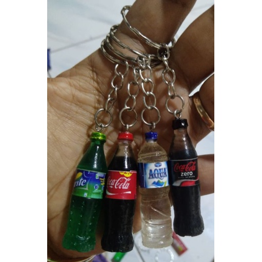 GANTUNGAN KUNCI MINIATUR BOTOL - GANCI - UNIK - MURAH - BAHAN RESIN - AWET - TAHAN LAMA-2