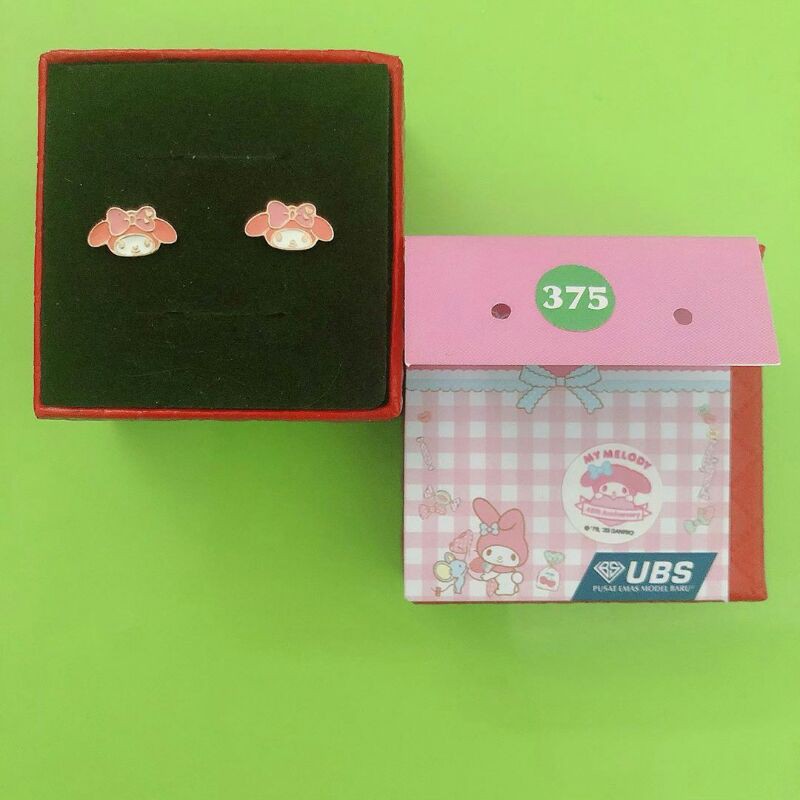 GIWANG EMAS MODEL KEPALA MY MELODY PINK EMAS ASLI UBS KADAR 375