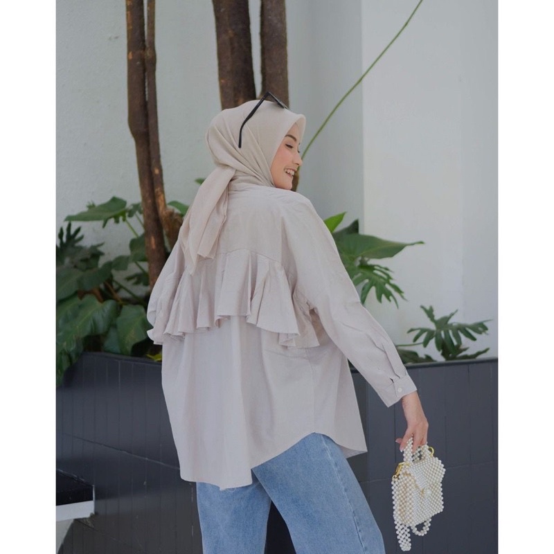 ZENIRA BLOUSE AIRFLOW // BLOUSE BELAKANG REMPEL