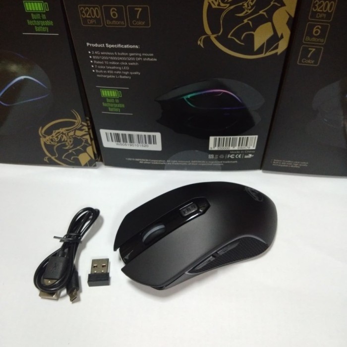 Mouse Gaming Mouse Wireless RGB Imperion W505