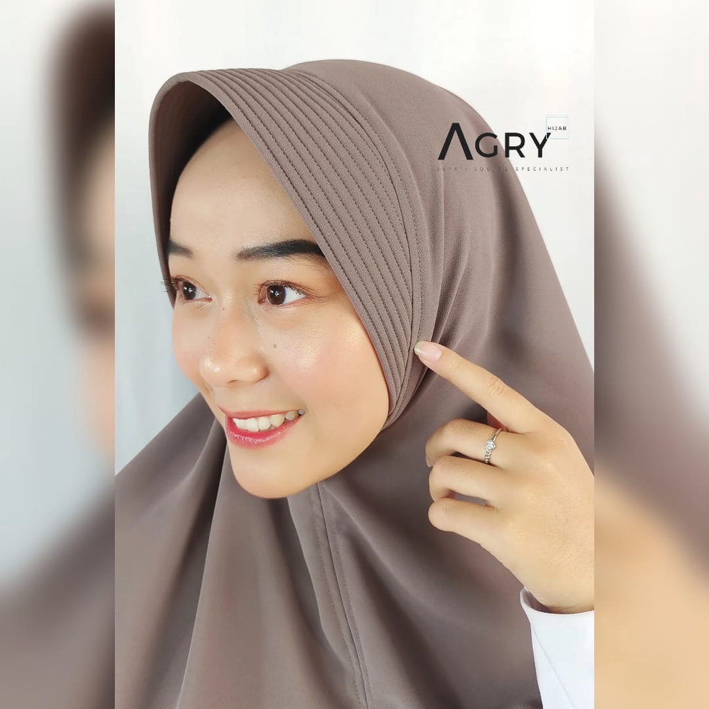 ᴀɢʀʏ Khimar Ceruty 2 Layer Premium