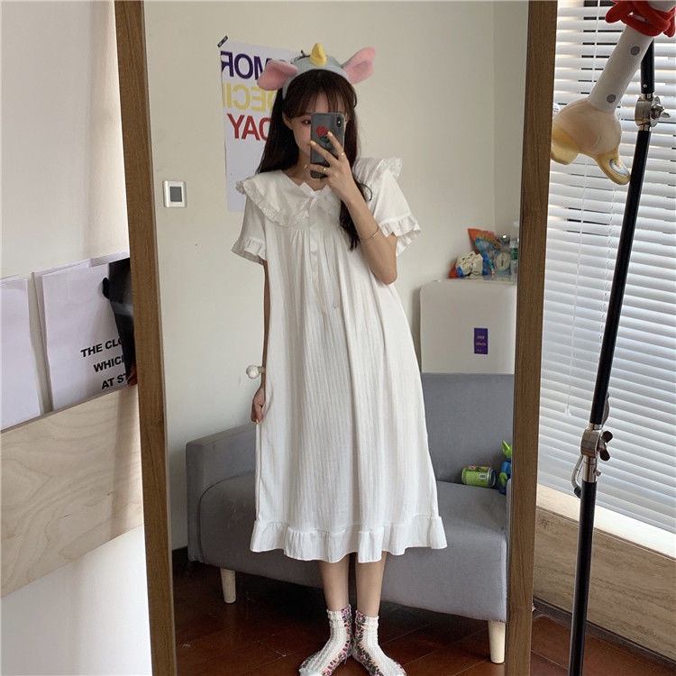 BAJU TIDUR WANITA PIYAMA WANITA BAJU TIDUR PIYAMA BAJU TIDUR WANITA MURAH PAKAIAN TIDUR ROK TIDUR BAJU TIDUR WANITA DASTER CORRINE PAJAMAS DRESS-4