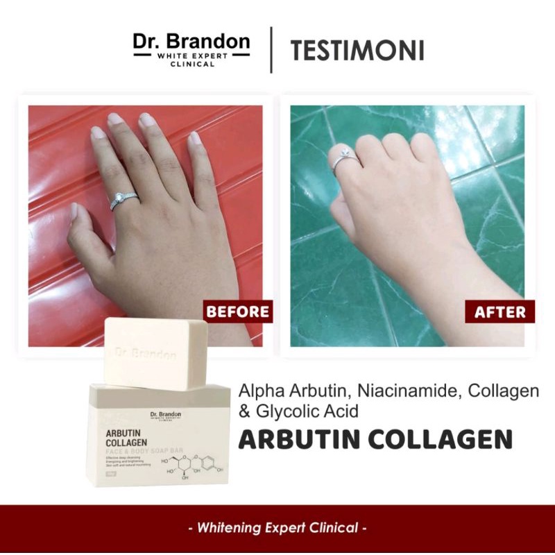 Dr brandon Soap Bar Arbutin+Collagen Energizing Brightening Face&amp;Body