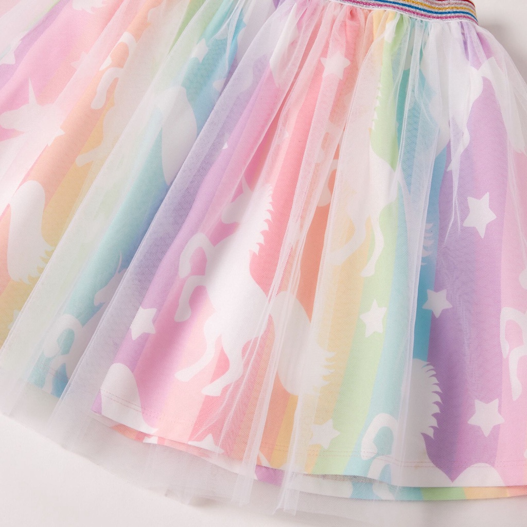 (LOLI-JKT) BD-118 STELAN UNICORN PINK RAINBOW MODEL BAGUS 100-130