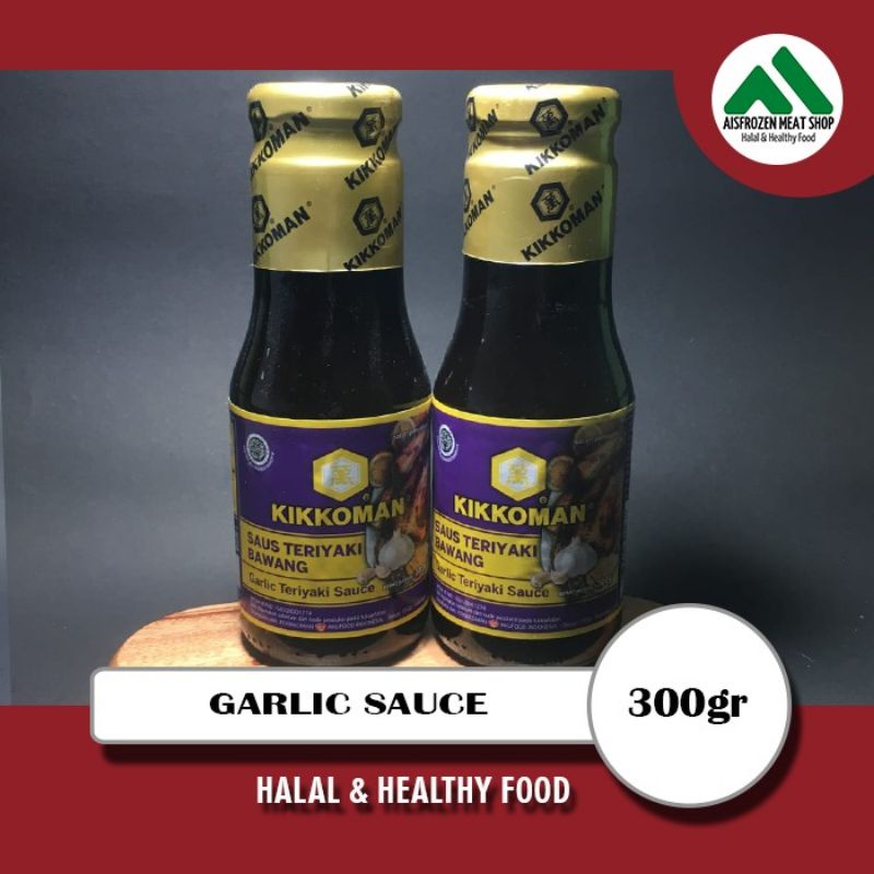 

Kikkoman Teriyaki Bawang/Garlic HALAL Botol 300gr