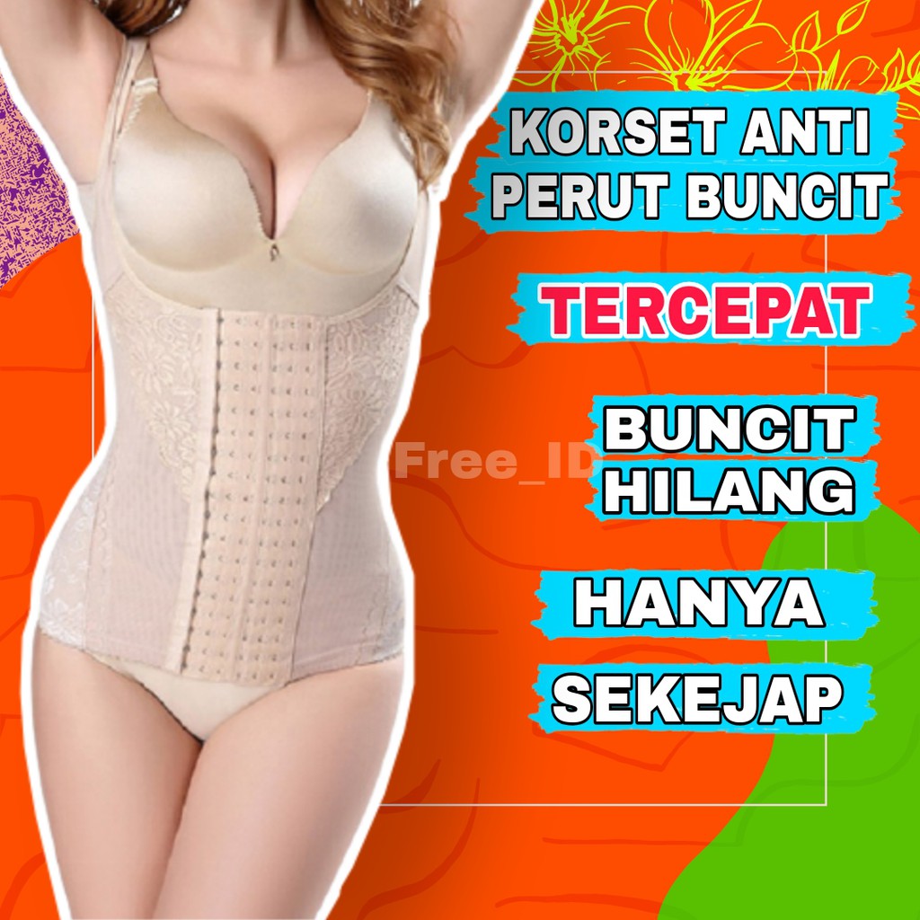 Korset Pelangsing Pembakar Lemak Perut Buncit Pakaian Peramping Perut Buncit Body Slimming Kekinian