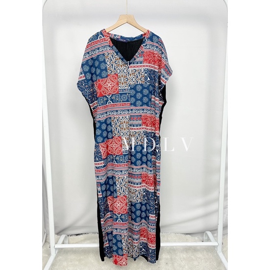 MDLV ~ 91980# Homewear Maxi Dress Maxi Dress Jumbo Big Size Dress Batik Import