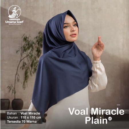 HIJAB SEGIEMPAT TERMURAH VOAL MIRACLE PLAIN UMAMA / SQUARE MIRACLE PLAIN UMAMA