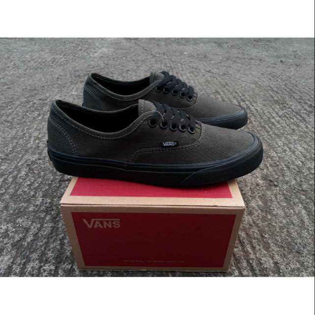 READY  PREMIUM QUANTITY MADE IN CHINA WAFFLE IFC VANS AUTHENTIC DARK GREY/BLACK SIZE 40/41/42/43/44