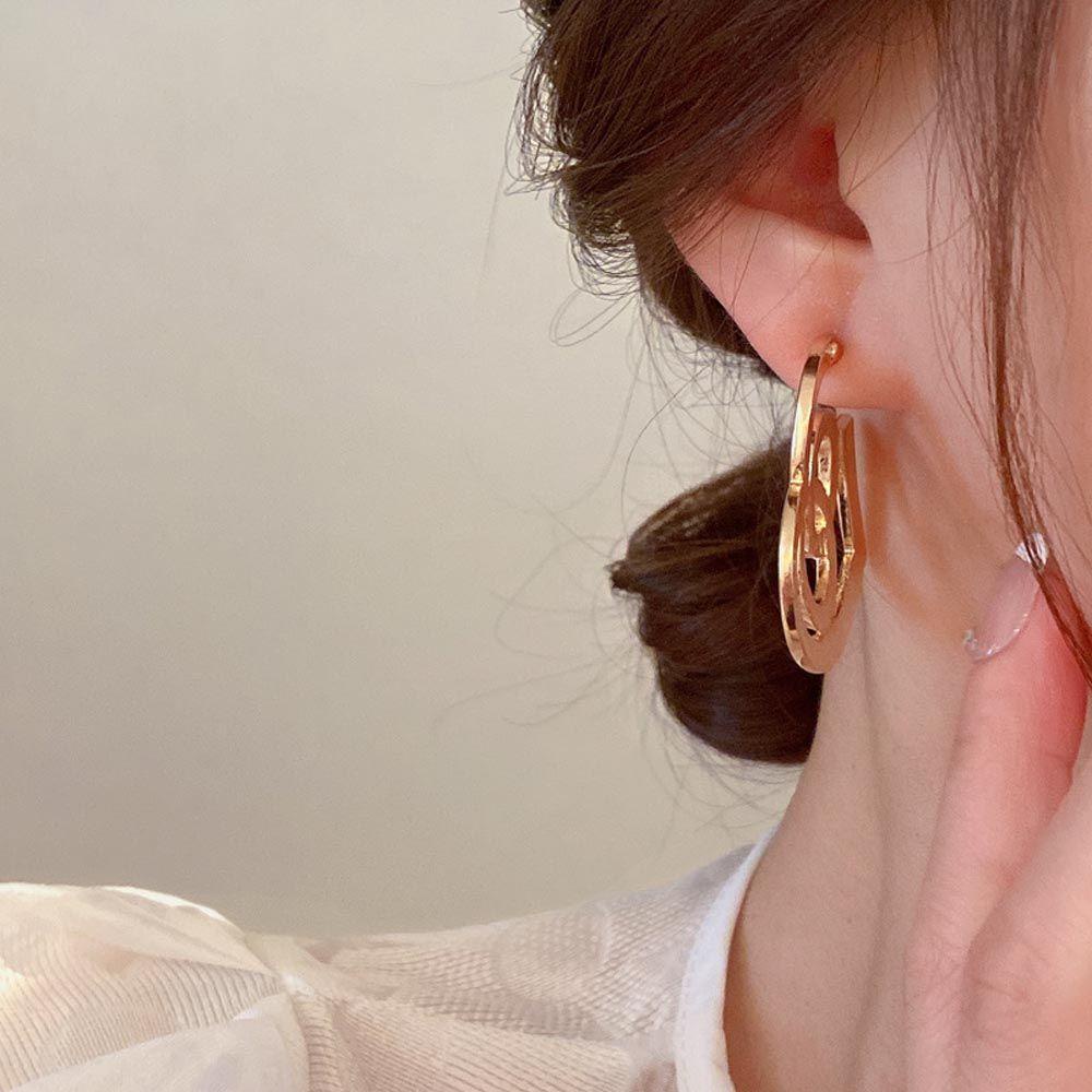 [Elegan] Wanita Menjuntai Anting Trendi Hati Manis Untuk Gadis Temperamen Drop Earrings