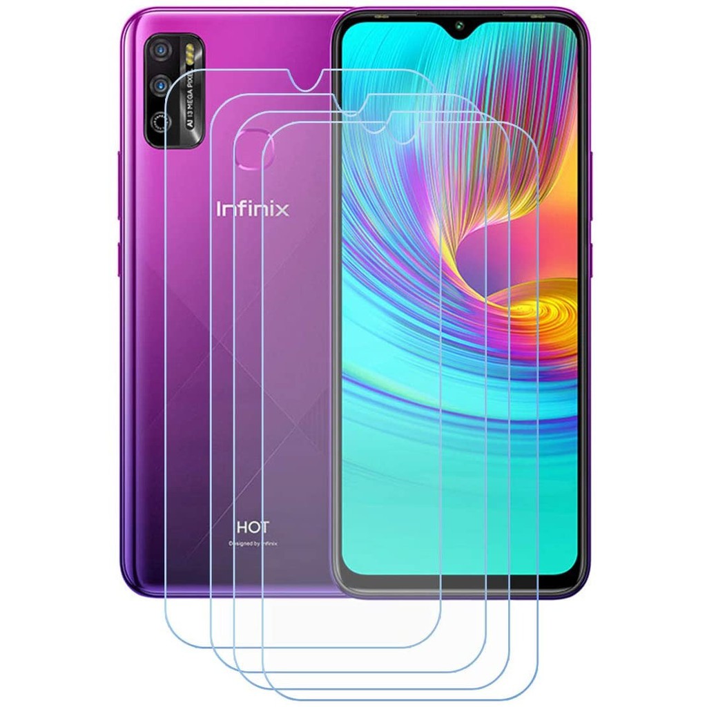 KOREAN Tempered Glass Infinix Hot 9 Play 6.82 inchi Anti Gores Kaca Screen Guard 9H 2.5D 0.3mm