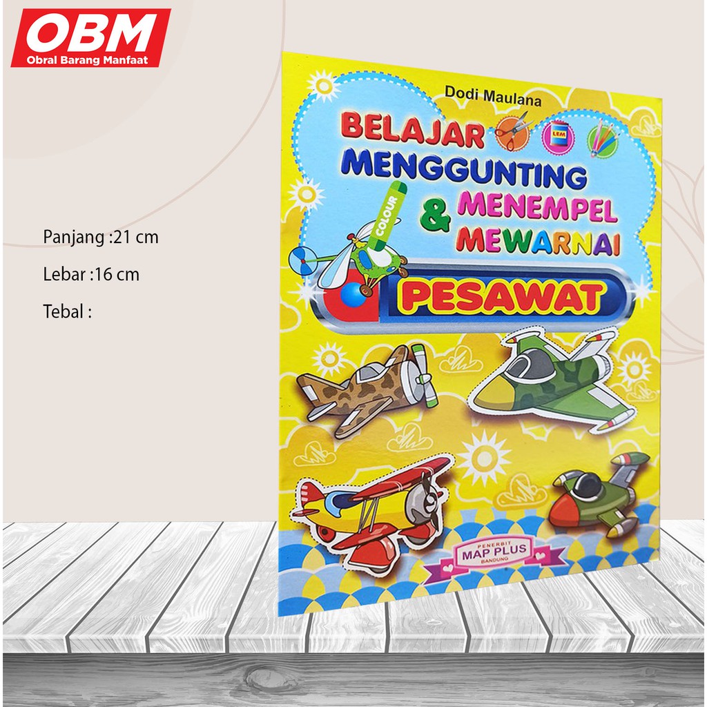 BUKU ANAK TK PAUD : BELAJAR M.M.M PESAWAT