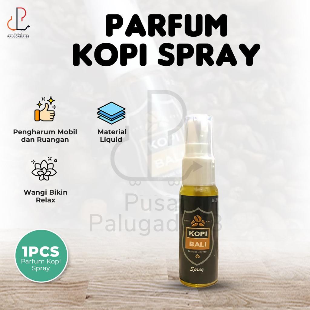 Parfum Kopi Bali Spray Pengharum Mobil Ruangan Pewangi Botol ORI 20ml Jaket Helm Kopi