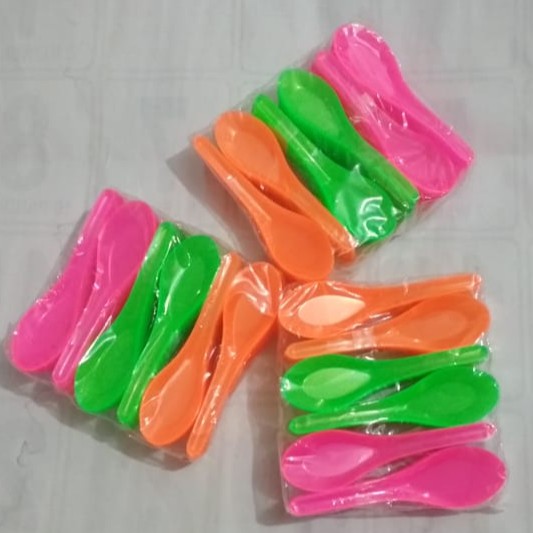 LAGI PROMO!!! Sendok plastik bebek Pelangi 144pcs/Sendok Bebek Plastik/Sendok Plastik