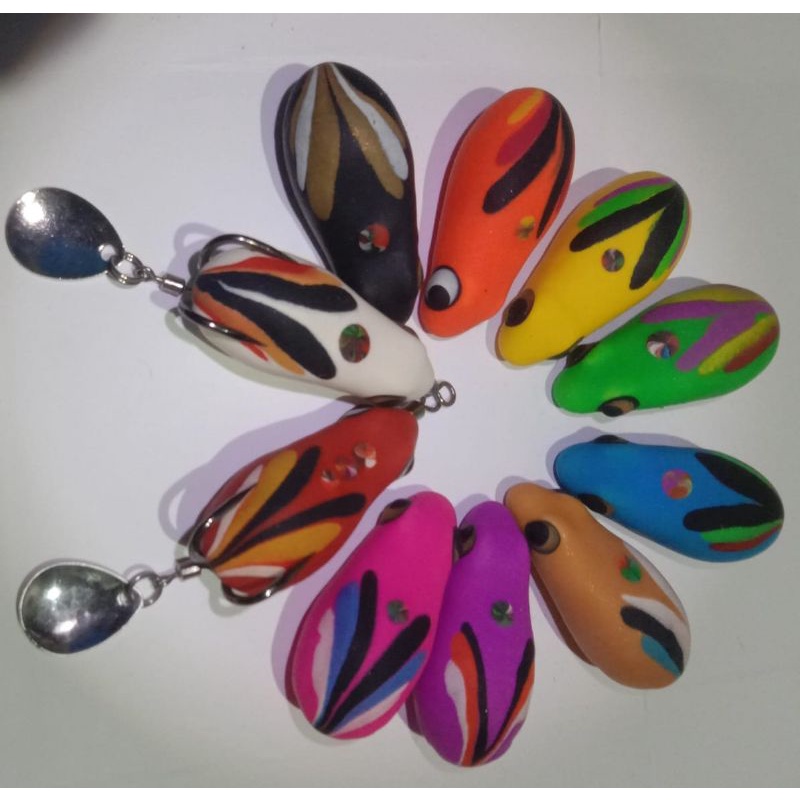 soft frog / umpan gabus / kodok palsu / lure murah. ukuran 3cm