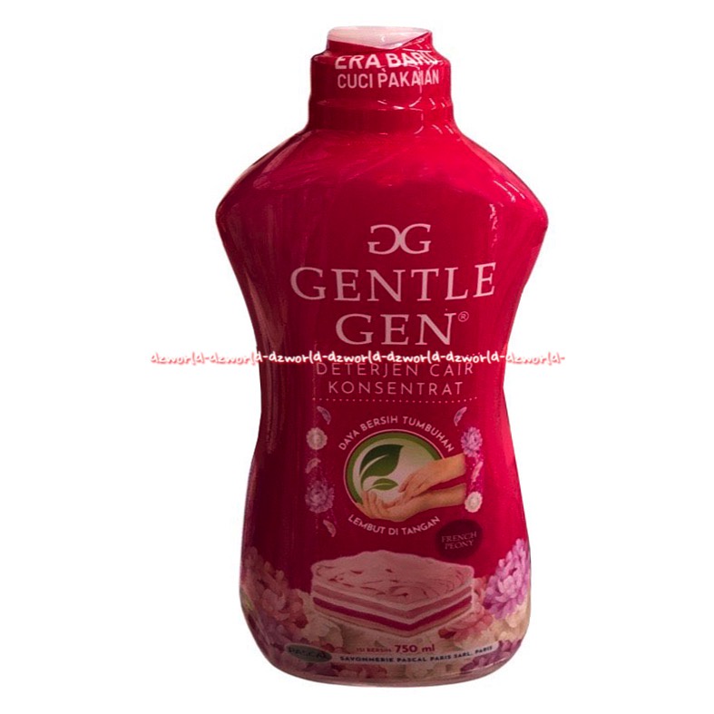 Gentle Gen 750ml Detergen Cair Konsentrat Daya Bersih Tumbuhan Sabun Cuci Cair Lembut Di Tangan Pascal Detergent GG Gentel Gen Gentlegen Botol 750 ml