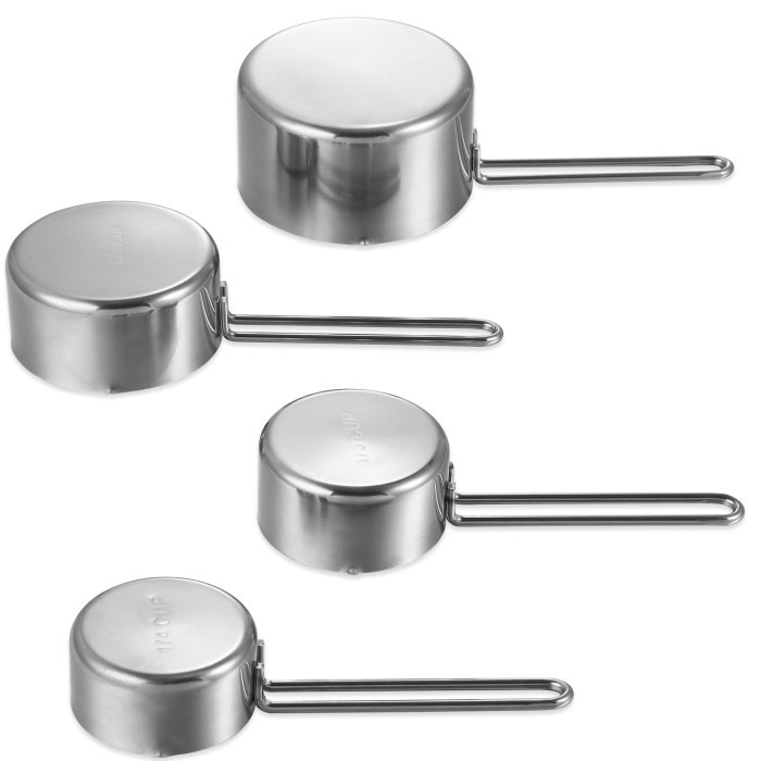 Cangkir takar stainless sendok Ukur mangkok 4pc measuring cup