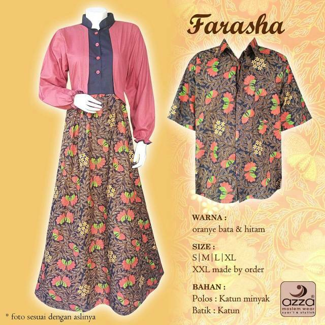 Terbaru! Sarimbit Batik Couple Farasha