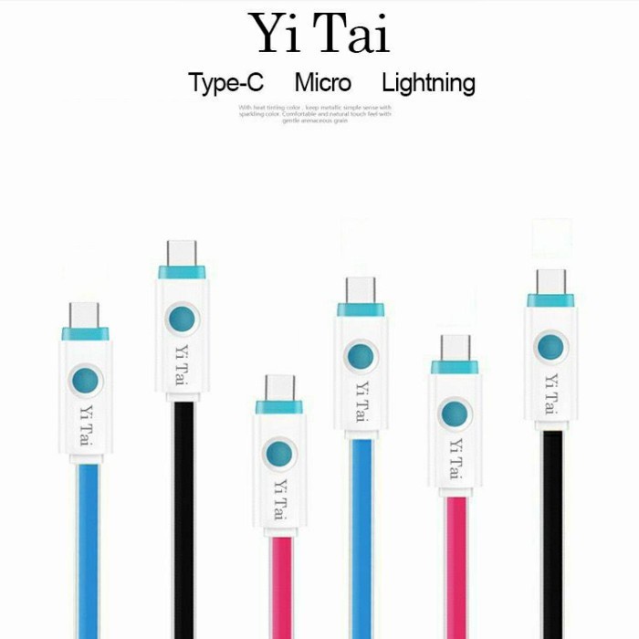 KABEL DATA TYPE C YI TAI YZC-100 FAST CHARGING AUTO SMART POWER OFF