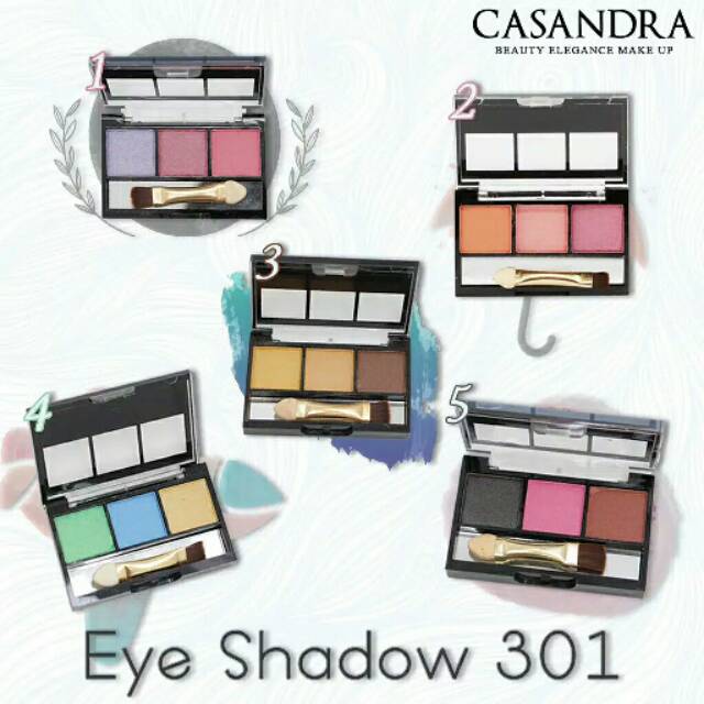 Eye shadow casandra 3 warna 301 BPOM