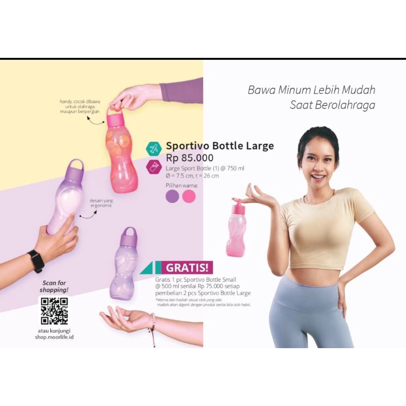 Moorlife Sportivo Large/Promo/Botol Minum
